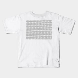 Scissors Grey Pattern Kids T-Shirt